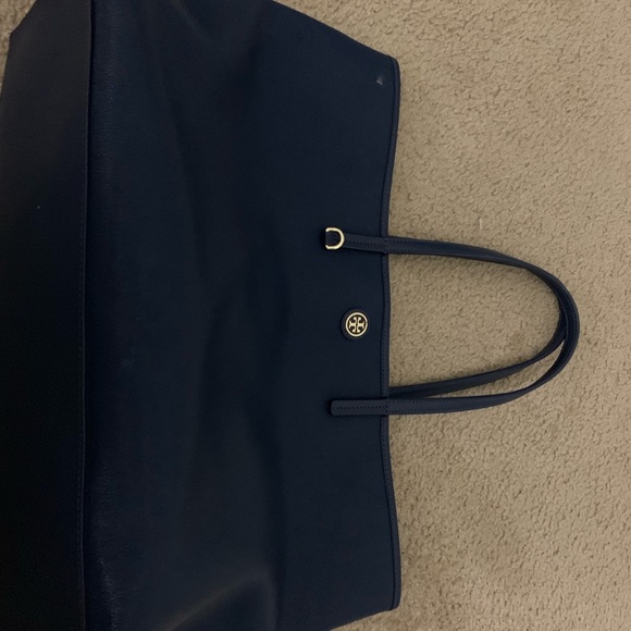 Tory Burch Navy leather large Tote - Picture 3 of 5